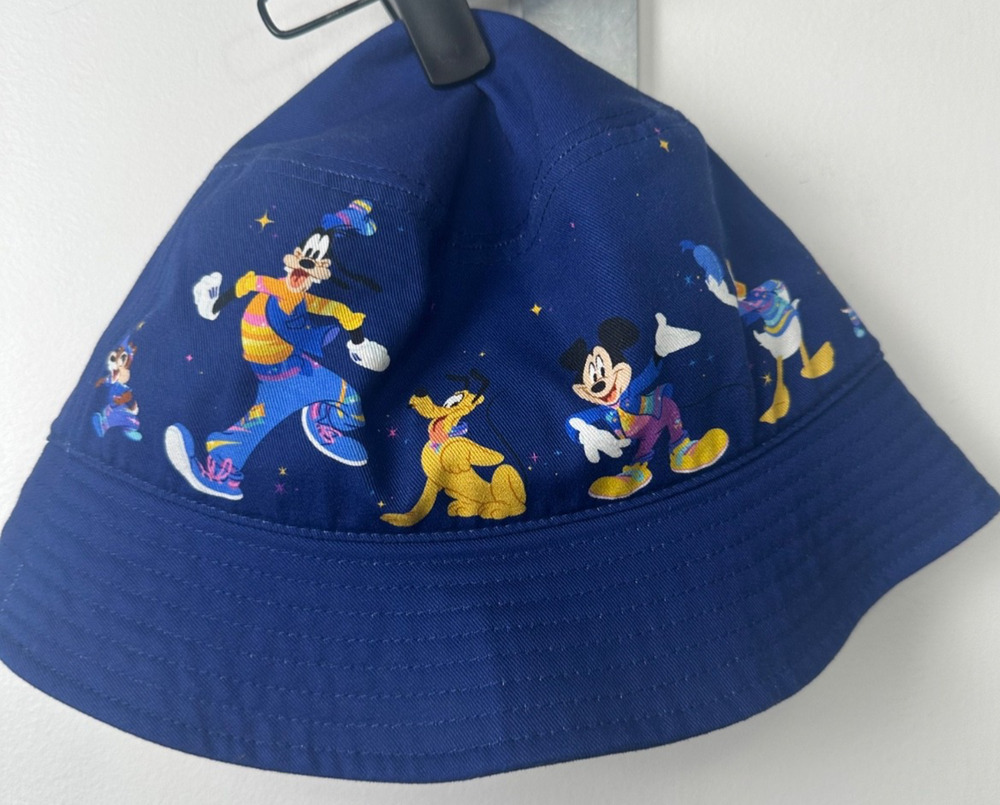 Disneyland Resort 70th Anniversary Bucket Hat Adult One Size Mickey Pluto A14